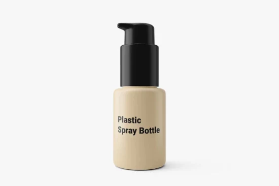 Luxury Cosmetics Packaging Straight Round 30ml Liquid Foundation Container Plastic Bottle with Pump